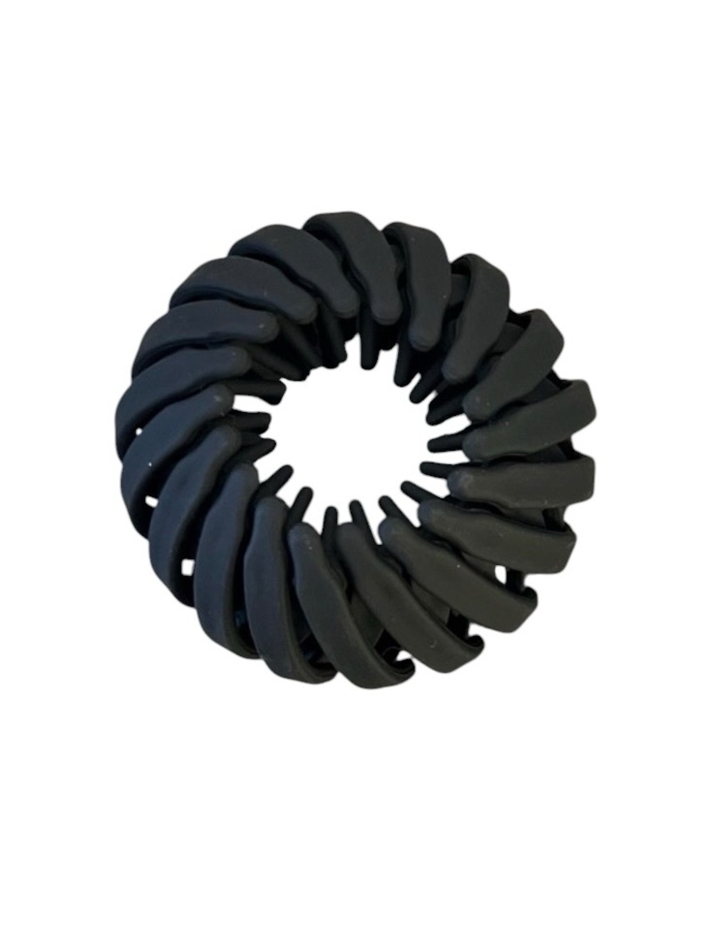 Black Neutral Matte Messy Updo High Ponytail Extra Hold 1" Birds Nest Hair Clip